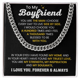 To My Boyfriend - You Are My Soulmate - Necklace Gift for Anniversary
